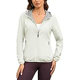 MODERN BUBBLE Womens Reversible Rain Jacket Lightweight Waterproof Windbreaker Jacket Outdoor Active Portable Raincoat