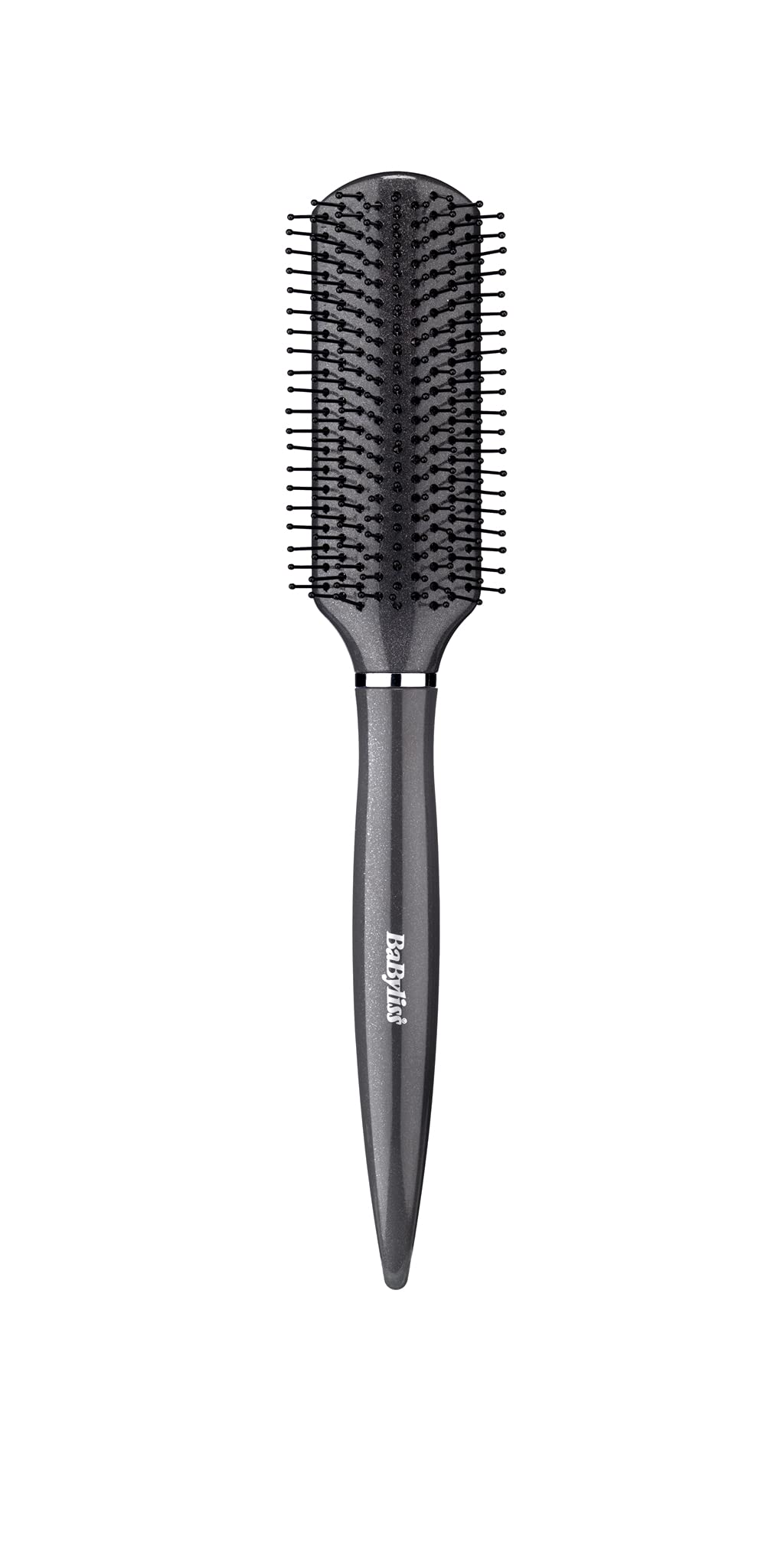 BaByliss Diamond Styling Hair Brush, Silver