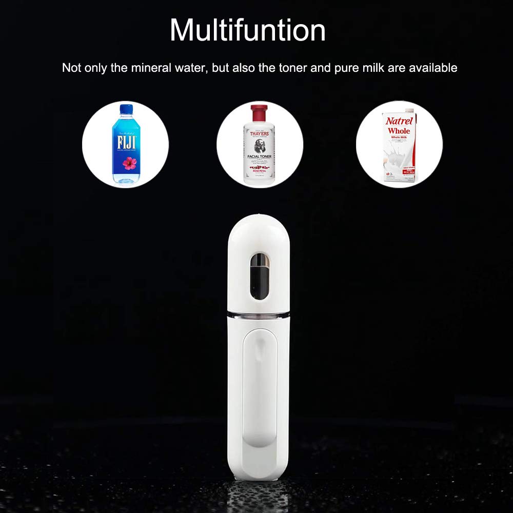 UrChoice Nano Facial Mister, Cool Mist Facial Steamer Handy Mist Sprayer Moisturizing & Hydrating for Skin Care, Makeup, Eyelash Extensions (New Version): Beauty