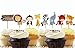 Yunko 24 Pcs Cute Decorative Cupcake Muffin Toppers Wild Animals Zoo Zebra Lion Tiger Elephant Giraffe Baby Shower Birthday Party Favors