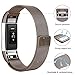 SWEES Metal Bands Compatible Fitbit Charge 2, Milanese Stainless Steel Metal Magnetic Replacement Wristband Small & Large (5.5