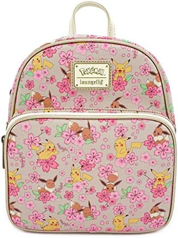 X ポケモン イーブイとピカチュウ 全面プリント コンバーチブル ミニバックパック