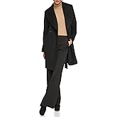 DKNY Women's Shawl Collar Wool Coat