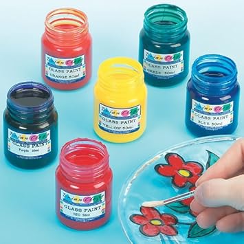 Baker Ross Glass Paint Pots For Children To Decorate And Embellish