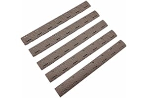 APLUSGEAR 5 Pcs/Set Polymer Rail Nylon Picatinny Rail Non-Slip for M-lok Compatible System