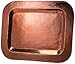 Sertodo Copper, Thessaly Rectangle Platter, Hand Hammered 100% Pure Copper