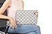 MOSISO Canvas Geometric Pattern Sleeve Bag Compatible 11.6-12.3 inch Laptop with Small Case, Pure Gray Quatrefoil
