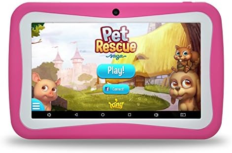 Kids Tablet PC, 7" HD Eyes-Protection Screen Android 7.1 1GB RAM 8GB ROM Tablet with WIFI Kids Games &amp; Learning Software Pre-Installed for children's day best gift set (Pink)