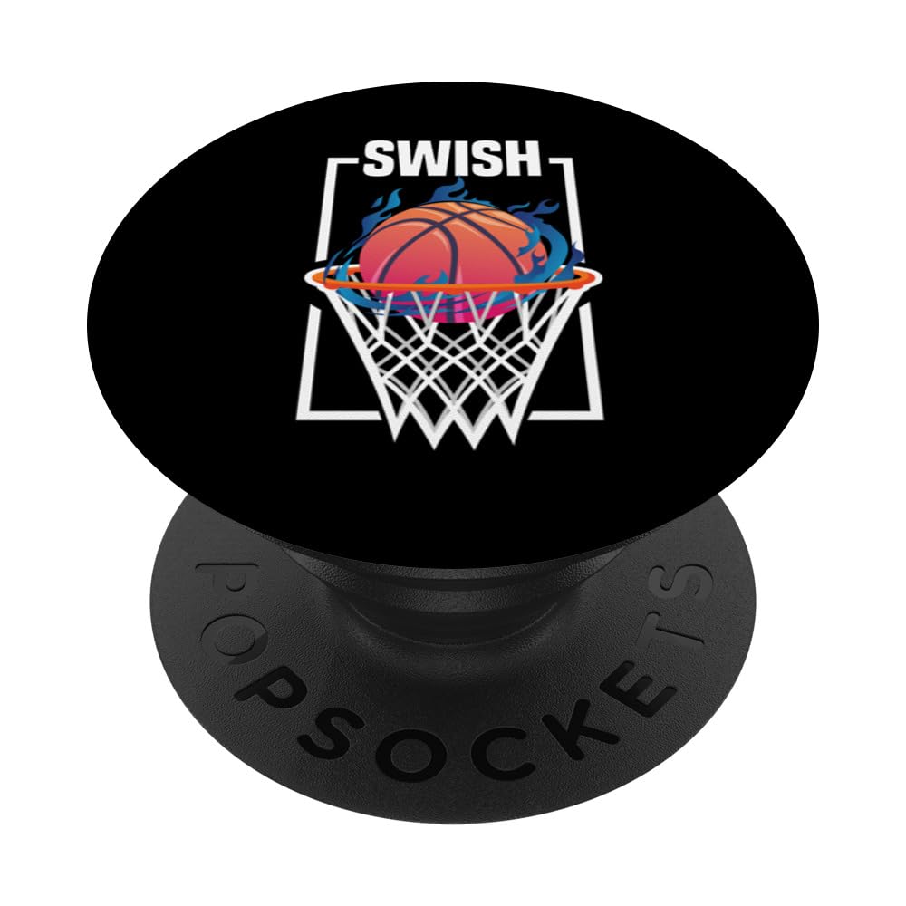 Funny Basketball Point Guard Hoops Backcourt Basketball PopSockets Swappable PopGrip