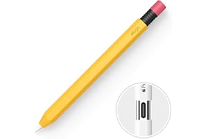 elago Classic Pencil Case Compatible with Apple Pencil (USB-C), Perfect Grip, Protective Skin, Silicone Sleeve, Supports Magn
