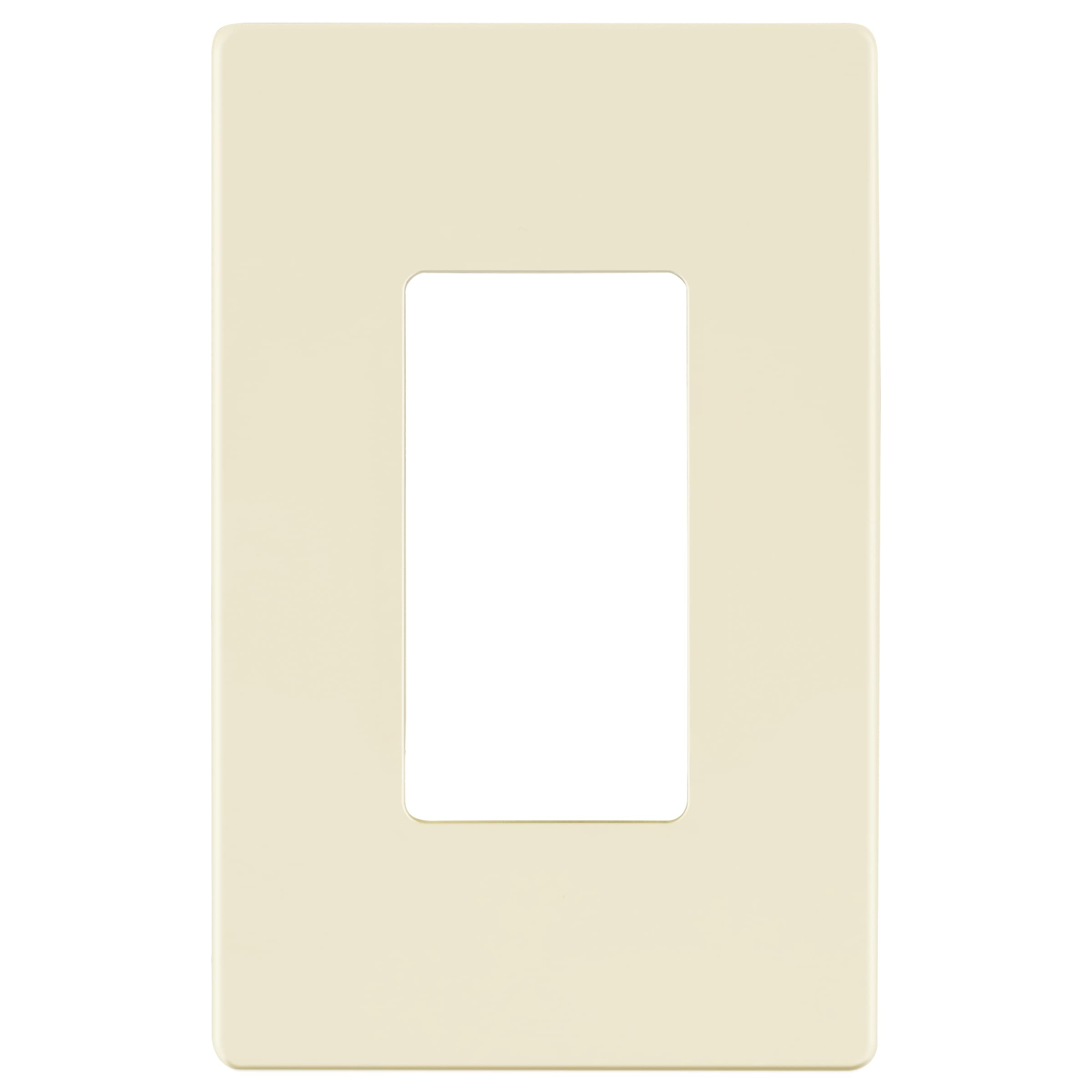 LIDER Decorator Switch Cover, Screwless Wall Plate, Mid-Size 1-Gang
