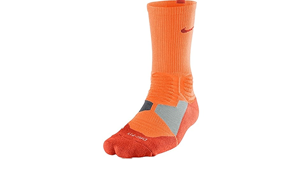 orange nike elite socks