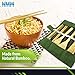 Newman Ware Bamboo Utensils Set, 8-Piece Travel Utensil, Eco-Friendly Bamboo Cutlery Set, Lightweight, Compact, Portable and Reusable Utensils with Case - Wooden Kitchen Kit
