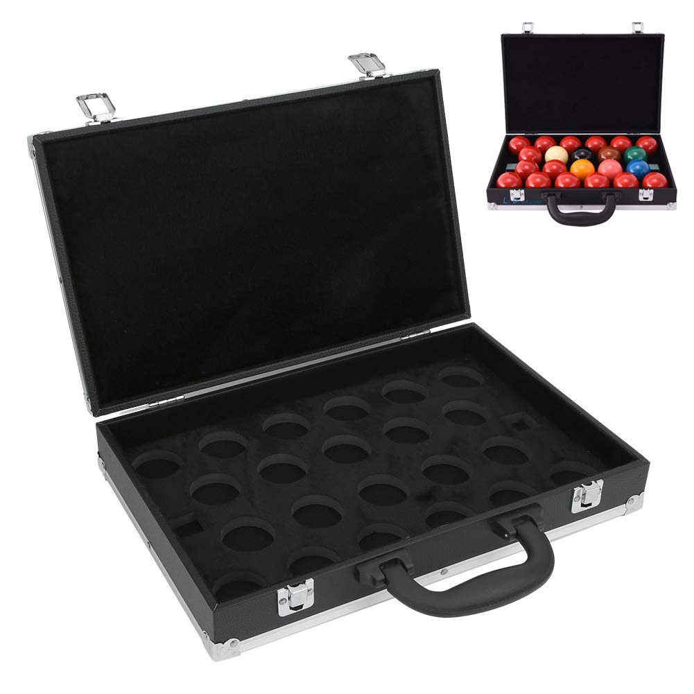 Billiard Balls Box, Billiard Balls Storage Box Billiards Snooker Pool Carrying Case with Handle Accessory