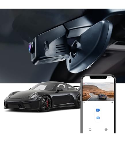 Dashcam Fitcamx 4K Porsche 911/Cayenne/Panamera/Taycan | Mode Parking | WiFi | 64Go