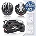 VICTGOAL Bike Helmet for Men Women with Safety Led Back Light Detachable Magnetic Goggles Visor Mountain & Road Bicycle Helmets Adjustable Adult Cycling Helmets (New Black)