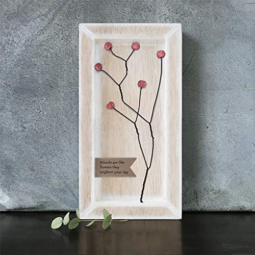 East of India: Long Berry Frame - Friends Are Like Flowers