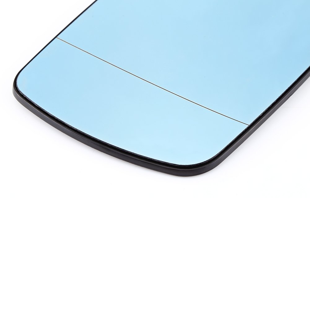 Wing Mirror Glass, Car Anti Blind Left & Right Door Wing Glass Heated Rearview Mirror Glass Replacement Fit for X5 E53 1998-2006