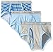 Calvin Klein Big Boys' Modern Cotton Assorted Briefs Underwear, Multipack, Stripe, Blue Bell, Heather Grey, Medium-8/10