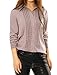 Allegra K Women's Tile Print Long Sleeves Buttoned Tunic Shirt Pink XL