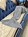 Hughapy Christmas Soft Mermaid Tail Blanket Handmade Living Room Sleeping Bag for Kids Adult (Adult, Grey)