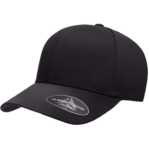 Flexfit Men's Delta Seamless Cap, Melange Charcoal, L/XL at