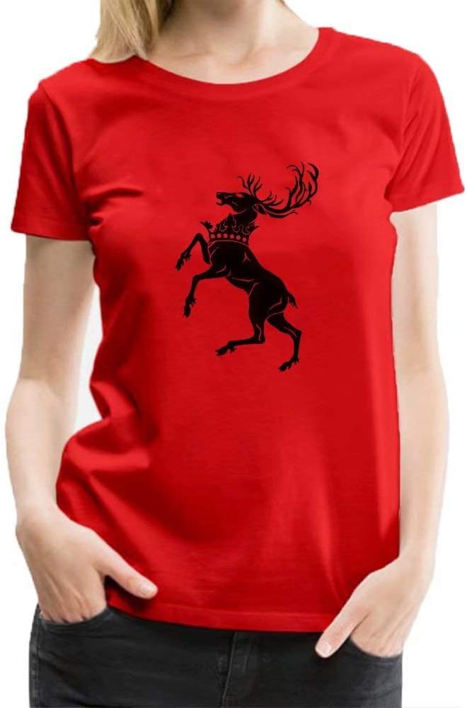 Womens Cotton Tee Shirts Merry Christmas Reindeer Silhouette T-Shirt Adult Short Sleeve Tops Tees