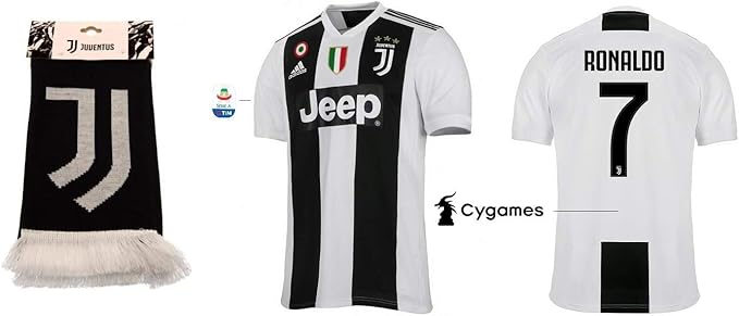Juventus Turin Trikot Herren 2018 2019 Home Serie A Ronaldo 7 Fanschal Amazon De Sport Freizeit