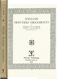 English Printers' Ornaments, Plomer, Henry Robert, 1578987156