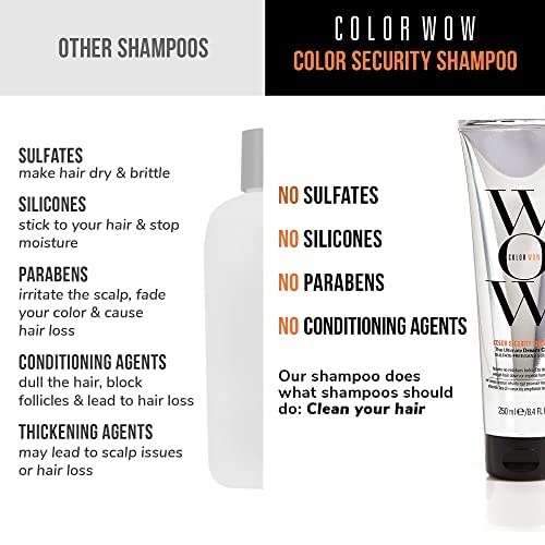 COLOR WOW Dream Clean Duo - 100% clean, sulfate-free COLOR SECURITY SHAMPOO and weightless COLOR SECURITY CONDITIONER| Achieve Super Glossy, Hydrated Hair