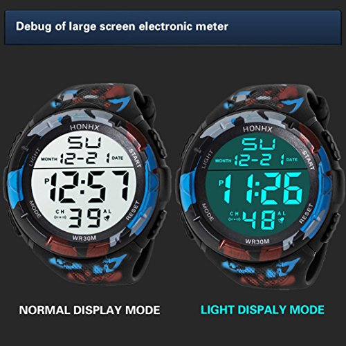 AutumnFall Digital Watch, Men's Analog Adjustable Band Military Army Sport LED Waterproof Wrist Watch 2018 Hot Sale Quartz Watches (C) - Thumbnail 6