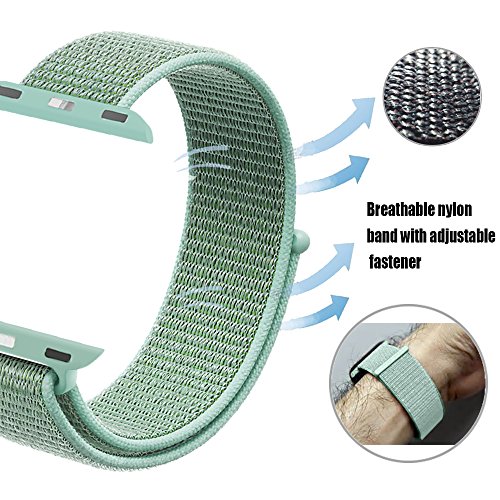 image for amBand for Apple Watch Sport Loop Band 42mm, Lightweight Breathable Ny