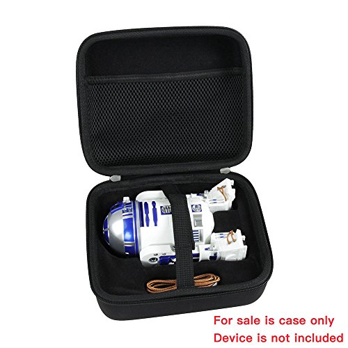 Hermitshell Hard EVA Travel Black Case Fits Sphero Star Wars R2-D2 / R2-Q5 App-Enabled Droid - //coolthings.us