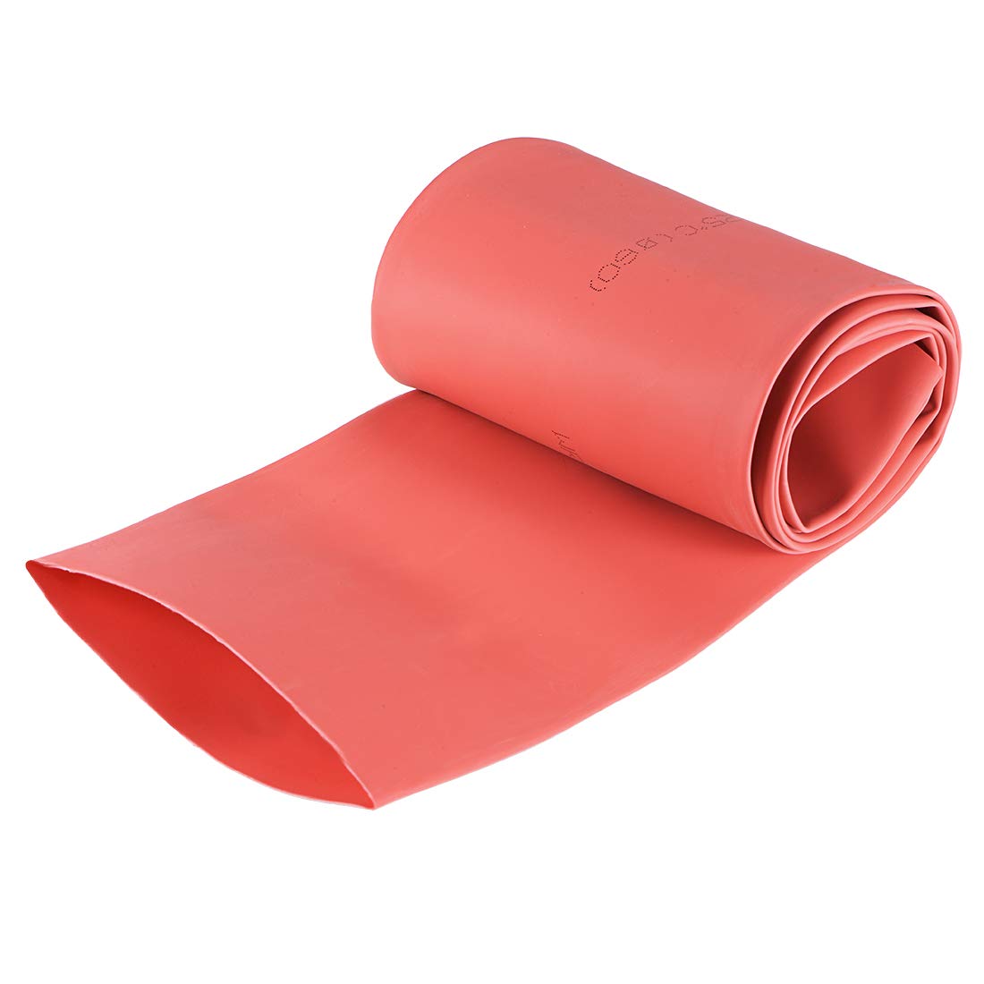 sourcing map Heat Shrink Tubing, 60mm Dia 98mm Flat Width 2:1 Shrinkable Tube Wraps Electric Insulation Wire Bundling 1m - Red