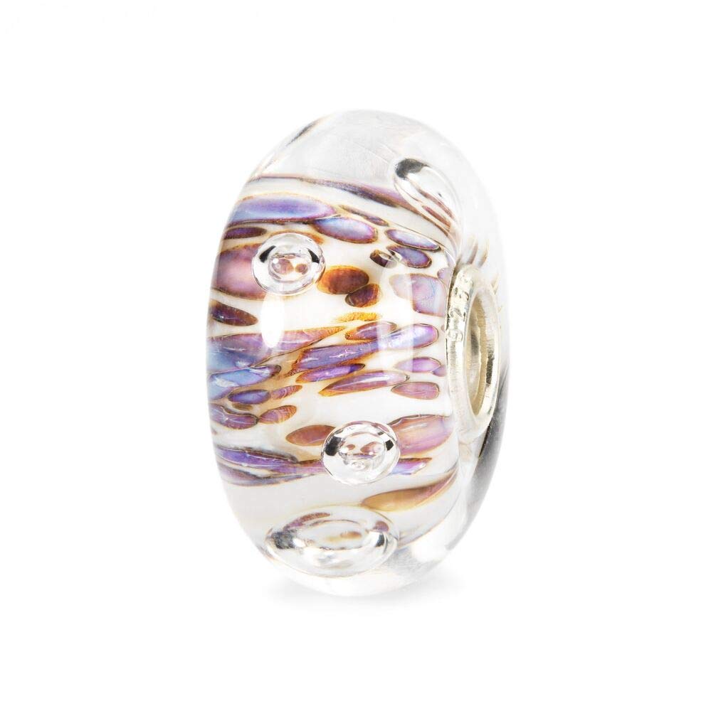 Trollbeads Glass Bead Purple Rippling Bubbles