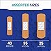 Care Science Fabric Adhesive Bandages, 100 ct Assorted Sizes | Flexible + Breathable Protection Helps Prevent Infection for First Aid and Wound Care
