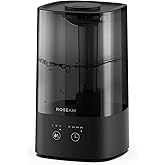 ROSEKM 4.5L Humidifiers for Bedroom, Humidifiers for Home Large Room, Cool Mist Humidfiers for Baby and Plant with Timer, Adj