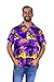 V.H.O. Funky Hawaiian Shirt, Shortsleeve, Surf, Purple, XL