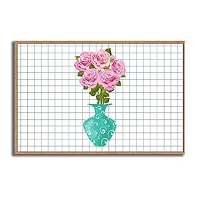 Framed Canvas Wall Art for Living Room, Bedroom Vase Canvas Prints for Modern Home Decoration Ready to Hang - 16"x24" inches