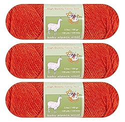 Baby Alpaca Luxury Yarn Worsted Weight 3 skeins