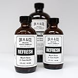 Dr. H. & Co. Dentist Formulated Refresh Mouthwash Ð All Natural Herbal and Holistic Mouth Rinse for Healthy Gums and Teeth (4 oz Glass Bottle)