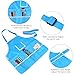 NUOLUX Kids Painting Aprons Waterproof Art Apron with Oversleeves, 2Pcs