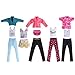 5 Set Doll Clothes Outfit 5 Tops 5 Trousers Pants for Girl's Birthday Gift Xmas Gift