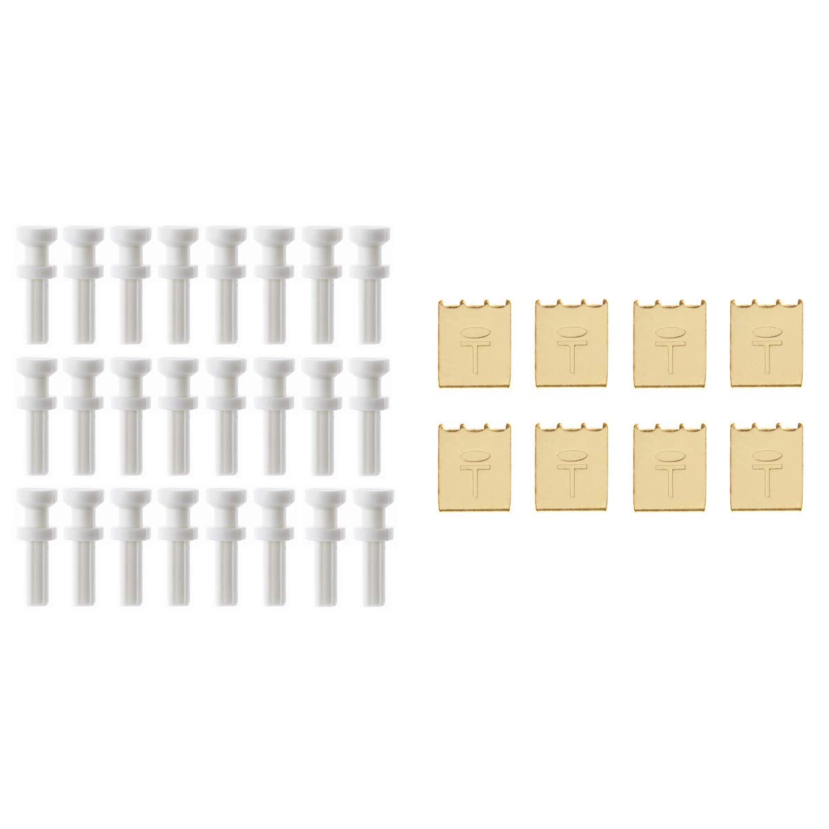 Takker Hardwall Refill Pack of 24 and 8 x Takker Canvas Print Hangers - Hang Up to 12kgs - for Plaster Brick Ceramic Tiles Wood and Plasterboard - for Pictures Canvas Utensils and Tools