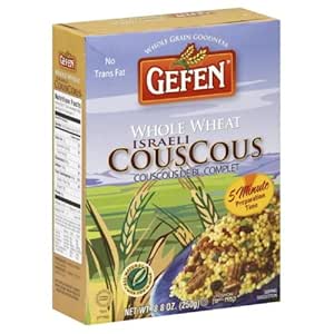 Amazon Com Gefen Couscous Whole Wheat Israeli 8 8 Ounce Pack Of 12 Grocery Gourmet Food