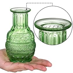 Coloch Set of 10 Colored Bud Vases, Assorted Small