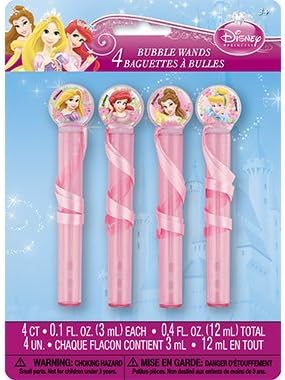 Disney Princess Bubble Tubes &amp; wands - 4 Counts