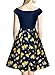 Miusol Women's Retro Off Shoulder Optical Illusion Wedding Bridesmaid Dress