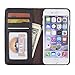 Eco-Fused Faux Leather Book Case Compatible with Apple iPhone 6 / 6S - Convenient Wallet Slots Inside – A Vintage Look for Your Modern Device