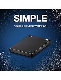 Seagate Game Drive 2TB Disco duro externo portátil USB 3.0 Playstation producto oficial con licencia (STGD2000100)